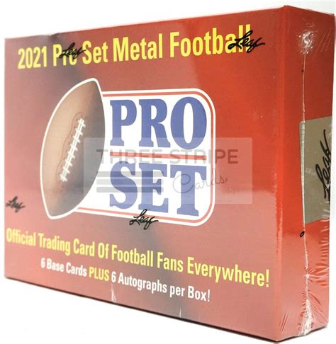 2021 leaf pro set metal football hobby box|pro set metal football checklist.